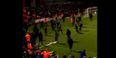 WATCH: Ugly scenes as Shamrock Rovers and Bohemians fans fight on pitch at Dalymount