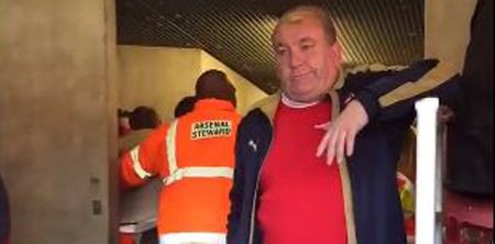 VIDEO: Arsenal fan filmed allegedly biting Emirates steward during disappointing draw