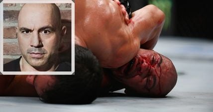 VIDEO: Joe Rogan reveals that the UFC attempts to cover up blood on Fox cards by using spray paint