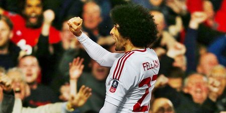 Manchester United fans are getting very excited by Marouane Fellaini’s trip to Italy