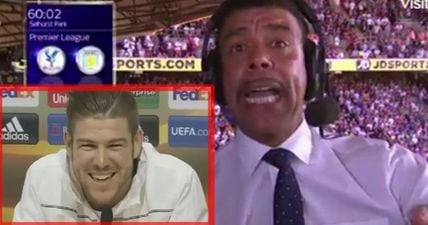 VIDEO: Alberto Moreno’s attempt at performing a Soccer Saturday classic is atrocious