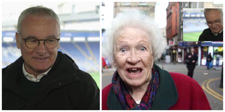 Footage of Claudio Ranieri watching Leicester fans’ tributes to him is genuinely moving