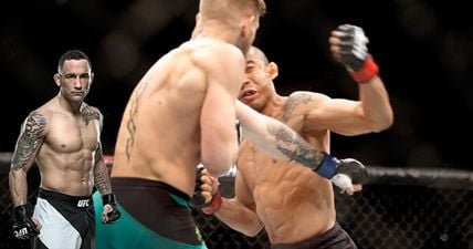 Frankie Edgar thinks that, in a best out of five series of fights, Jose Aldo beats Conor McGregor