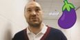 WATCH: Tyson Fury pays Anthony Joshua a bizarre compliment about his manhood (NSFW)