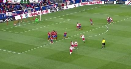 WATCH: Fancy free kick routines have reached the U.S. and they’re bamboozling defences