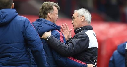 Claudio Ranieri accused of trolling as he tells Louis van Gaal that he’s doing “a fantastic job”