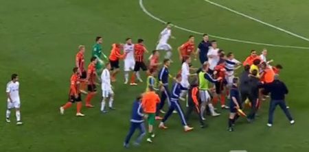 WATCH: Shakhtar Donetsk vs Dynamo Kiev marred by 30-man brawl