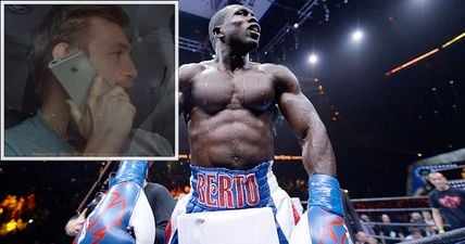 Andre Berto got a congratulatory phonecall from Conor McGregor after knockout on Saturday