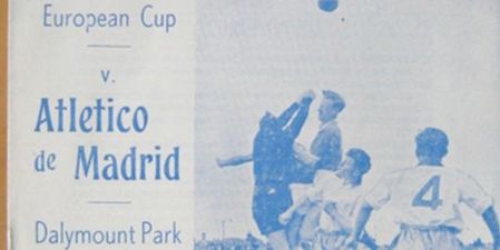 Atletico Madrid’s first ever game in Europe was against a team from Ireland