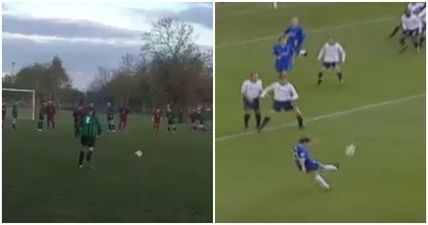 VIDEO: Dublin teenager channels inner Zola with the best free kick you’ll see all day