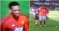 WATCH: The moment Anthony Martial was pulled from Manchester United’s team to face Norwich