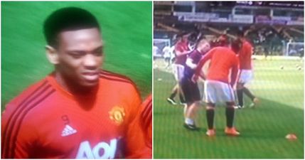 WATCH: The moment Anthony Martial was pulled from Manchester United’s team to face Norwich