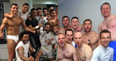 Newry City produce a bigger, better, hairier version of the Cristiano Ronaldo changing room celebration