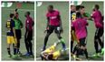 Ugly scenes in America as United Soccer League player attacks opponent after red card