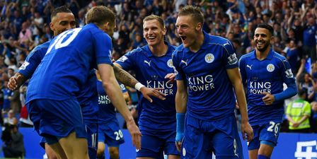 Jamie Vardy and his party set another record at the King Power on Saturday