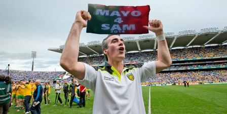 Jim McGuinness is a fully paid member of the ‘Mayo for Sam’ campaign