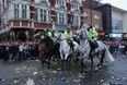 Remarkable moment of humanity from two West Ham fans as yobs smashed up Manchester United team bus