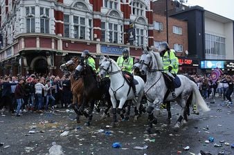 Remarkable moment of humanity from two West Ham fans as yobs smashed up Manchester United team bus