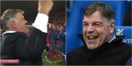 Big Sam hilariously celebrates relegating his old club Newcastle