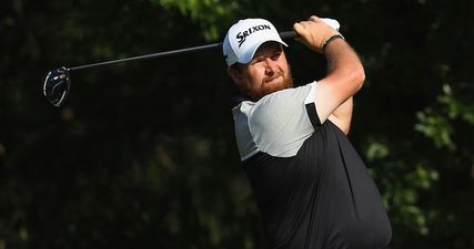 Shane Lowry celebrates Offaly’s first Leinster championship win since 2007 in style