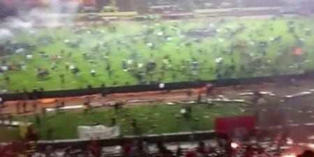 WATCH: Turkish football fans set fire to their own stadium after late goal pushes them close to relegation