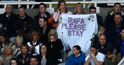 “You’re all we have left” – Newcastle United fans graffiti the streets for Rafa Benitez