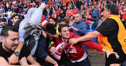 VIDEO: Liverpool and Sevilla fans clash in bloody scenes at the Europa League final