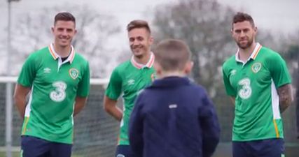 Touching video of eight-year-old playing football with his Ireland heroes through Make A Wish foundation