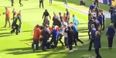 VIDEO: Footage emerges of Rangers and Hibernian fans brawling on Hampden pitch