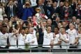 Wayne Rooney celebrated Manchester United’s FA Cup victory by giving everyone a rendition of his own chant