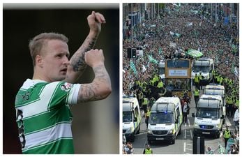 Celtic striker joins terminally-ill Hibernian fan for Scottish Cup victory parade