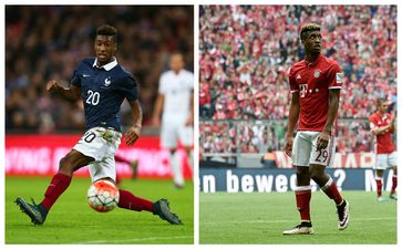 Kingsley Coman’s outfit as he turns up for France training is a sight to behold