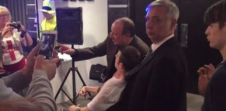 WATCH: Rafa Benitez already reaches legendary status with Toon Army with first act after signing deal