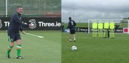 WATCH: Robbie Brady scores sensational free kick in training after Roy and the boys have a few pucks