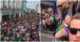 WATCH: Unbelievable scenes as the Connacht open-top bus drives through a ram-packed Galway