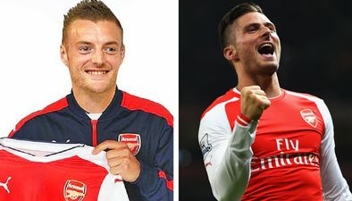 Olivier Giroud has pretty much just confirmed that Jamie Vardy is going to Arsenal