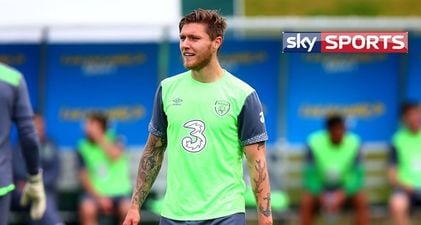 Pic: Sky don’t seem to realise which Irish team Jeff Hendrick plays for