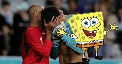 Iran international goalkeeper banned for six months for wearing Spongebob Squarepants trousers