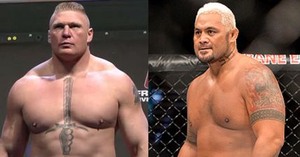 Mark Hunt responds to “ridiculous” Brock Lesnar drug test exemption