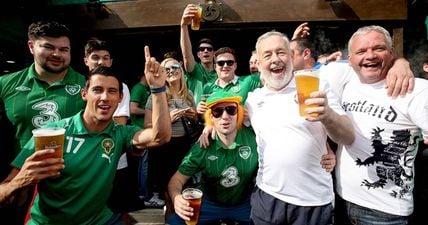 Irish supporters in France are being praised to the skies by impressed locals