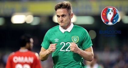 Kevin Doyle uses a great excuse to get out of training to watch the Ireland match