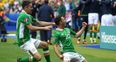 Gary Lineker and Jamie Carragher lead praise for Wes Hoolahan’s stunning goal against Sweden