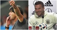 WATCH: Lukas Podolski’s witty response when asked about Joachim Low’s bizarre trouser antics