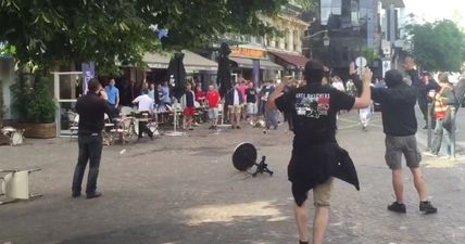 WATCH: Violence has broken out in Lille, where Russia play Slovakia on Wednesday