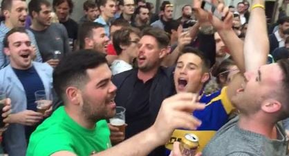 WATCH: Keith Duffy parties with Irish fans at Euro 2016 like it’s 1998