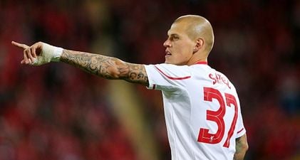 Martin Skrtel is about to leave Liverpool