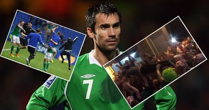 WATCH: Literally nobody enjoyed Northern Ireland’s win more than Keith Gillespie