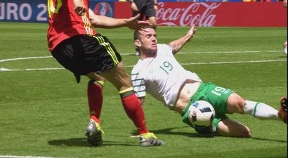 Robbie Brady’s heroic block had everyone wincing