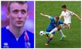 WATCH: Viewers really enjoyed this Iceland player spitting on himself