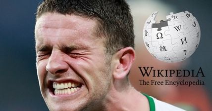 PIC: For a brief moment, Robbie Brady’s Wikipedia page perfectly reflected his new hero status